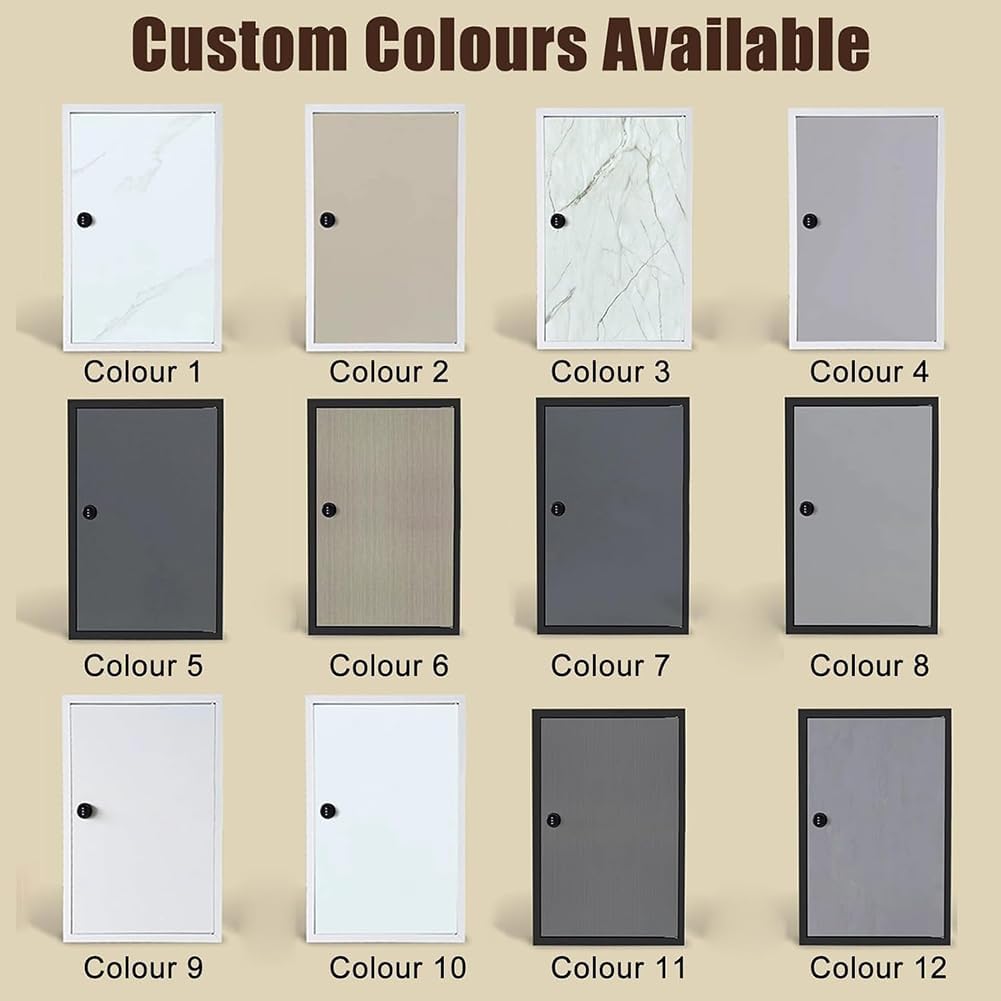 Aluminum Alloy Access Panel for Drywall, Heavy Duty Concealed Service Door for Electrical and Plumbing, Metal Steel Wall Hole Cover, Electrical Panel Wall Hole Cover,E 66 * 66cm