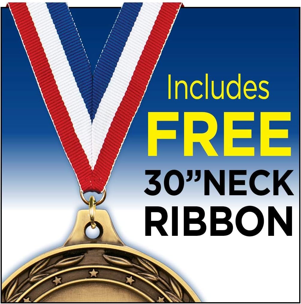 Crown Awards 2.75' Academic Medal Award, Bronze Vega Academic Team Trophy Award Includes Free Neck Ribbon Prime