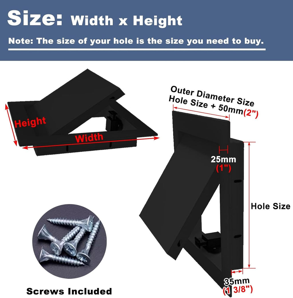 Access Panel, Metal Access Panel Plumbing Electrical Click Open Drywall Cover Screws Multiple Sizes(18x14in(45x35cm))