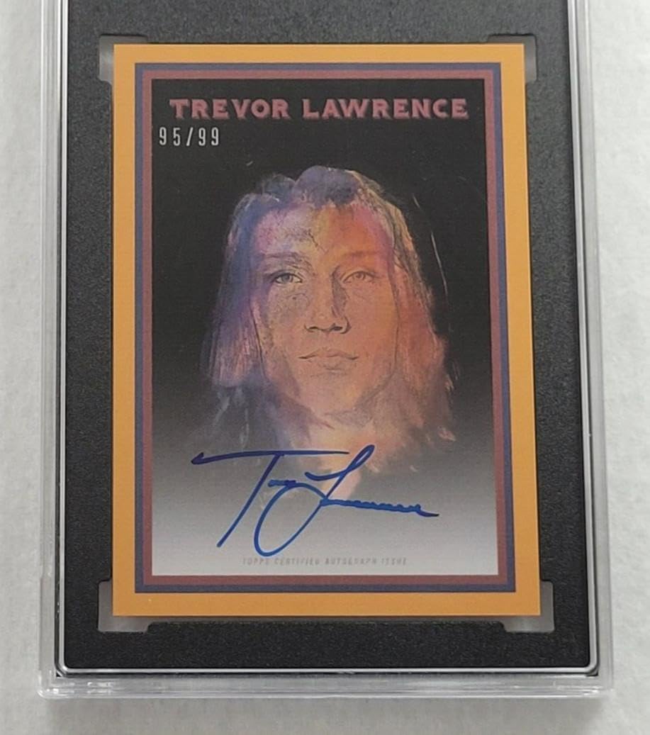 2021 TREVOR LAWRENCE Topps X Lawrence ROOKIE #31-A AUTO 95/99-JAGUARS-SGC 10 9 - Football Slabbed Autographed Rookie Cards