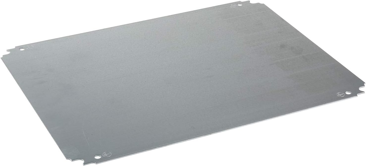 Square D by Schneider Electric NSYMM1210 Multipurpose Plain Mounting Plate for Electrical Boxes, Compatible with Spacial CRN, S3D, S3X, and PLM Enclosures, Galvanized Steel, 1200mm H x 1000mm W