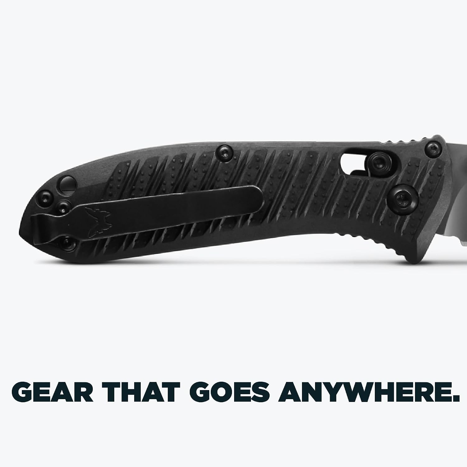 Benchmade - Mini Presidio II Tactical, Every Day Knife, Drop-Point Blade with Black CF Elite Handle (575-1)