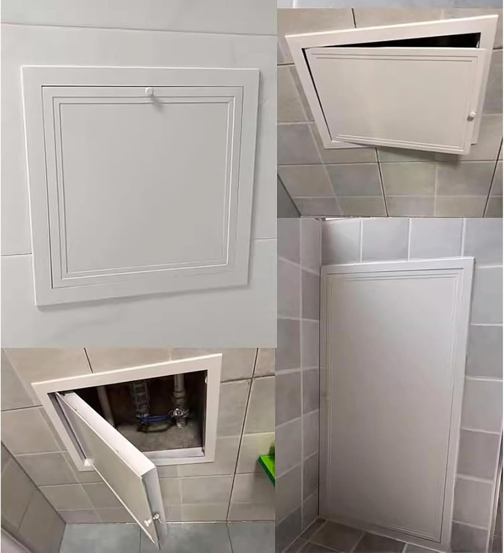 Large Access Panel with Handle, Surface Mount Inspection Hatch Drywall Panel, 12 14 16 18 24 26 38 Inch Wide Garage Cables Electrical Panel Cover Access Door(76X76cm/30x30in)