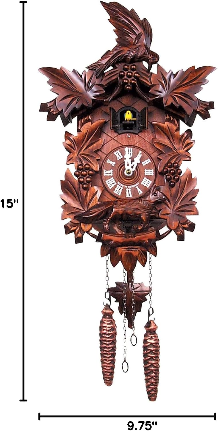 Alexander Taron Importer 932QM Battery Operated Black Forest Cuckoo Clock