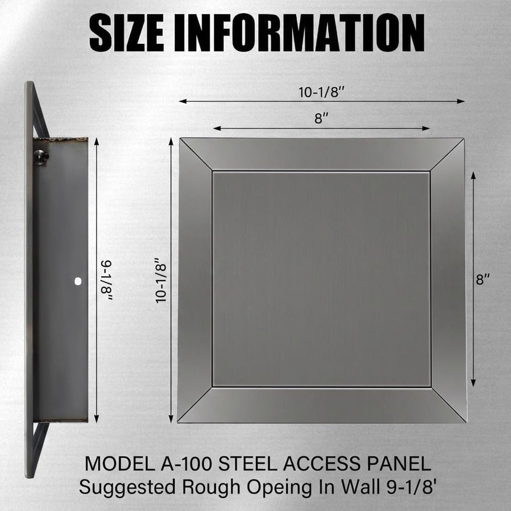 Wall Access Panel, Key-Locked Access Panel Door, Heavy Duty Metal Aluminum Alloy Electric Panel Cover for Ceiling Shopping Mall/fire Fighting Pipeline 12 26 36 44 48 in Wide