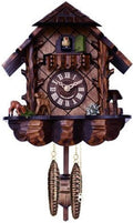 Musical Cuckoo Clock - German Quartz Clock with Hand-Carved Deer