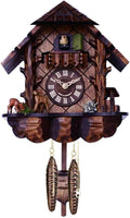 10' Quartz 12 Melody Cuckoo Clock with Hand-Carved case and Feeding Deer
