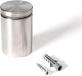 Stainless Steel Standoff 1-1/2 Inch Diameter x 2 Inch Barrel Length Brushed Finish for PVC, Glass and Acrylic Sign Stand Off Wall Anchors and Screws 100 Piece Commercial Space Pack
