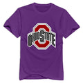 Tavil Ohio State Buckeyes 100% Cotton T Shirt For Male Purple Size XL