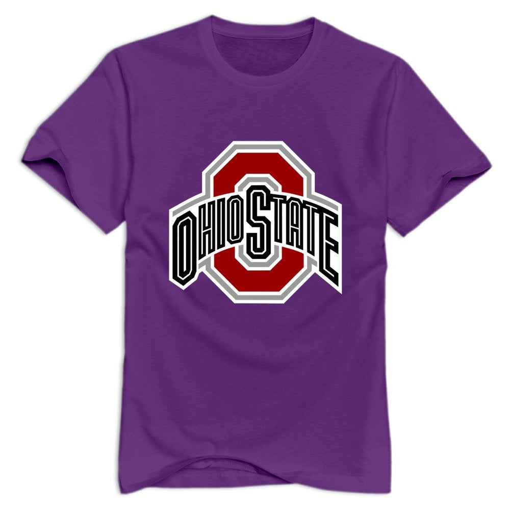Tavil Ohio State Buckeyes 100% Cotton T Shirt For Male Purple Size XL