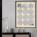 Circuit Breaker Box Cover Decorative Mirror, Wall Mounted Electricity Meter Box Cover for Outdoor/Indoor, Vertical Hide Alarm Electric Panel(Beige,42x30cm(16 1/2x11 13/16in))