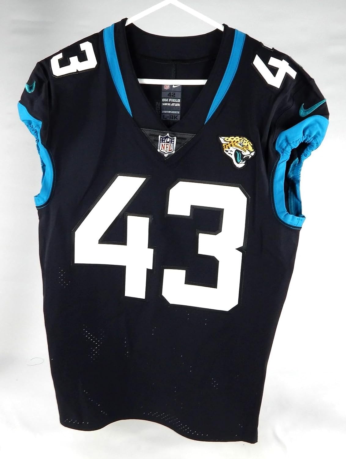 2020 Jacksonville Jaguars #43 Game Issued Jersey Np Rem 42 DP75013 - Unsigned NFL Game Used Jerseys