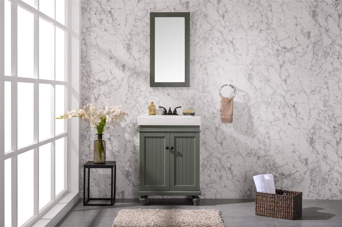 Legion Furniture 24-inch Pewter Green Sink Vanity