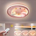 LED Ceiling Light Dimmable with Remote Control Cartoon Unicorn Modern Round Ceiling Light 62W for Boys, Girls Bedroom and Living Room Baby Room