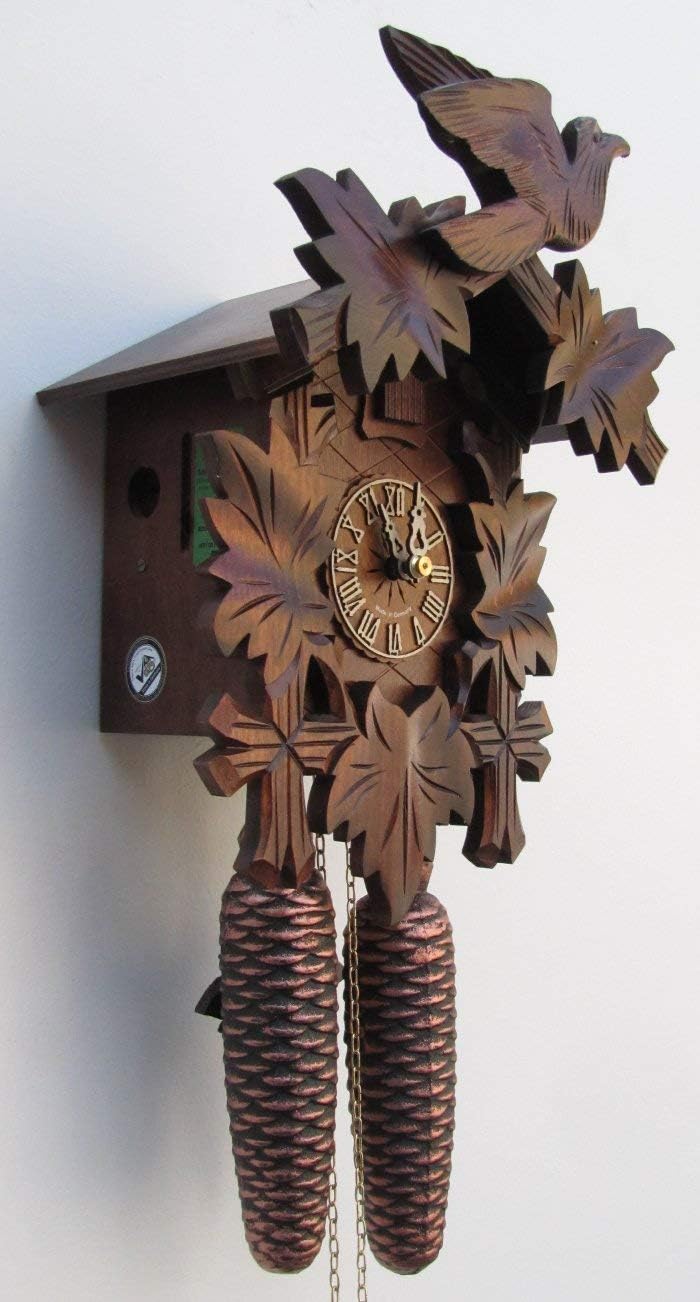 German Hand Carved Cuckoo Clock with Eight-day Movement