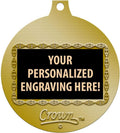 Crown Awards Academic Medals, 2' Gold Lamp of Learning Education Medal Award with Free Custom Engraving Prime