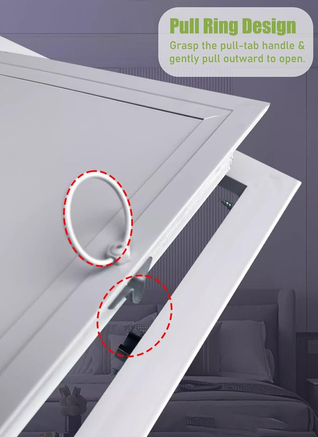 Small Access Panel for Drywall, Flush Wall Mount Electrical Panel Cover Indoor Outside, Commercial Home Access Door Panel with Screws