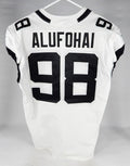 2020 Jacksonville Jaguars Auzoyah Alufohai #98 Game Issued Jersey 48 7 - Unsigned NFL Game Used Jerseys