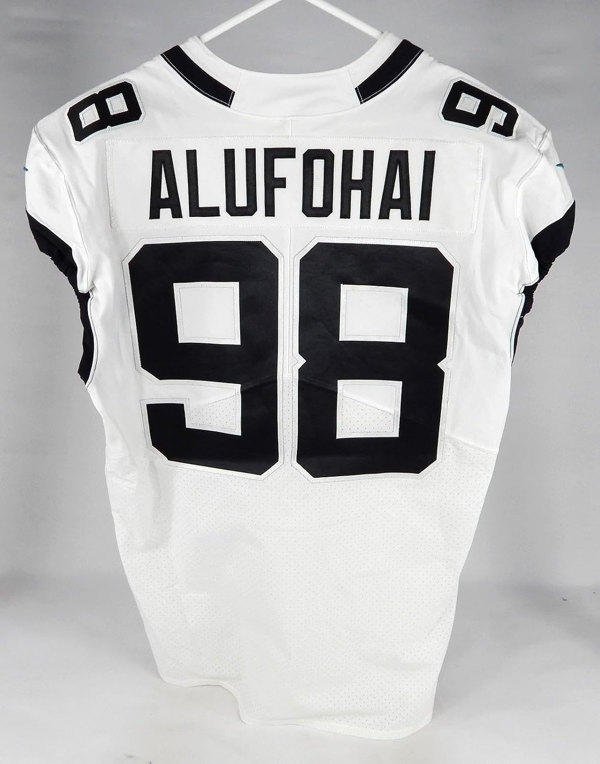 2020 Jacksonville Jaguars Auzoyah Alufohai #98 Game Issued Jersey 48 7 - Unsigned NFL Game Used Jerseys