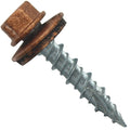 10 x 1 Copper Metal Roofing Screws - Hex Washer Head- Self-Starting/Tapping - EPDM Washer. 4 X 250 Bags - 1,000 Screws