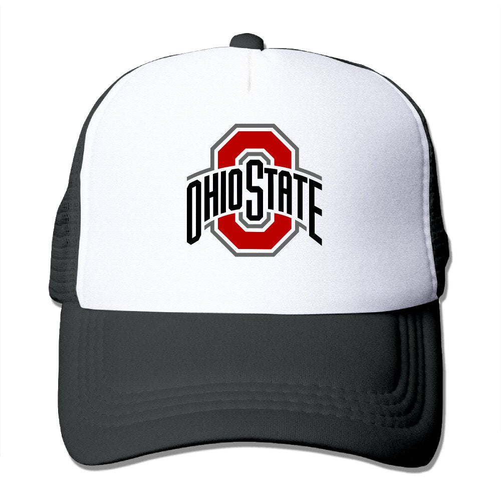 LOKIKA Ohio State Buckeyes Mesh Cap Trucker Cap Hat Black