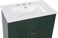 Harper & Bright Designs 30' Ceramic Bathroom Vanity Sink Top, Modern White Vanity Top for cabinet, Undermount Bathroom Vanity Sink with Overflow, Pre-Drilled 3 Holes faucet Countertops
