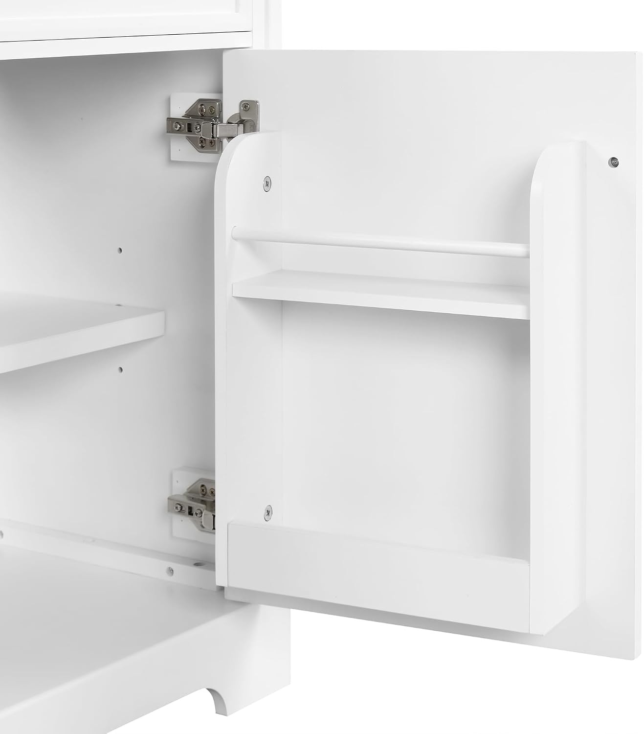 VilroCaz Modern 20' Bathroom Vanity with Sink, Freestanding Bathroom Cabinet with Soft Closing Door, Storage Rack and Adjustable Shelve (White-10.8)