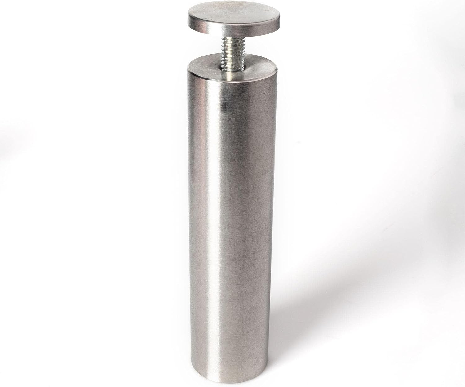 Stainless Steel Standoff 1-1/2 Inch Diameter x 6 Inch Barrel Length Brushed Finish for PVC, Glass and Acrylic Sign Stand Off Wall Anchors and Screws 20 Piece Store/Restaurant Pack