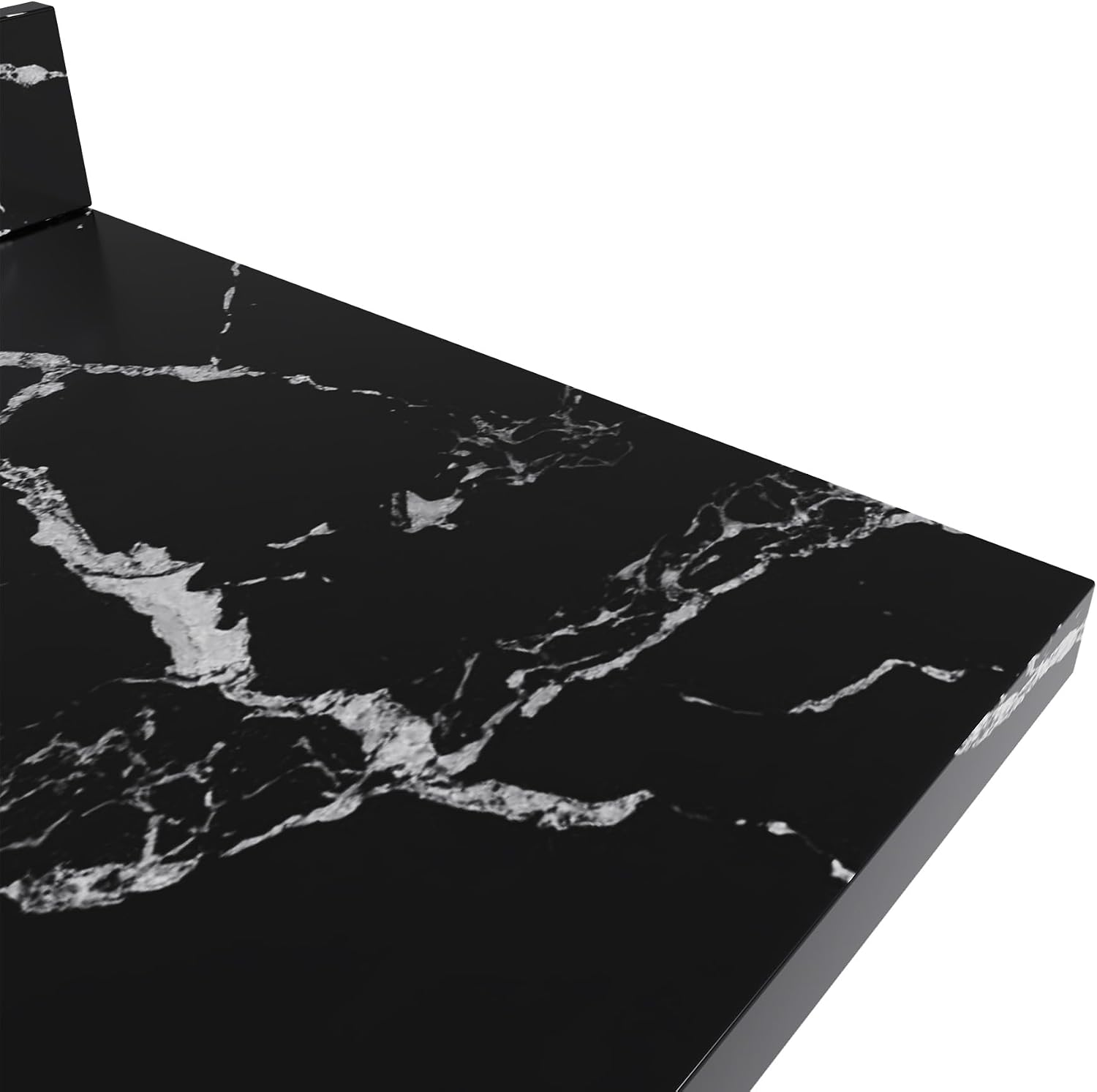 ARIEL Cambridge 60 Inch Single Rectangle Sink Bathroom Vanity with Nero Marquina Black Quartz Countertop 1.5 Inch in Grey