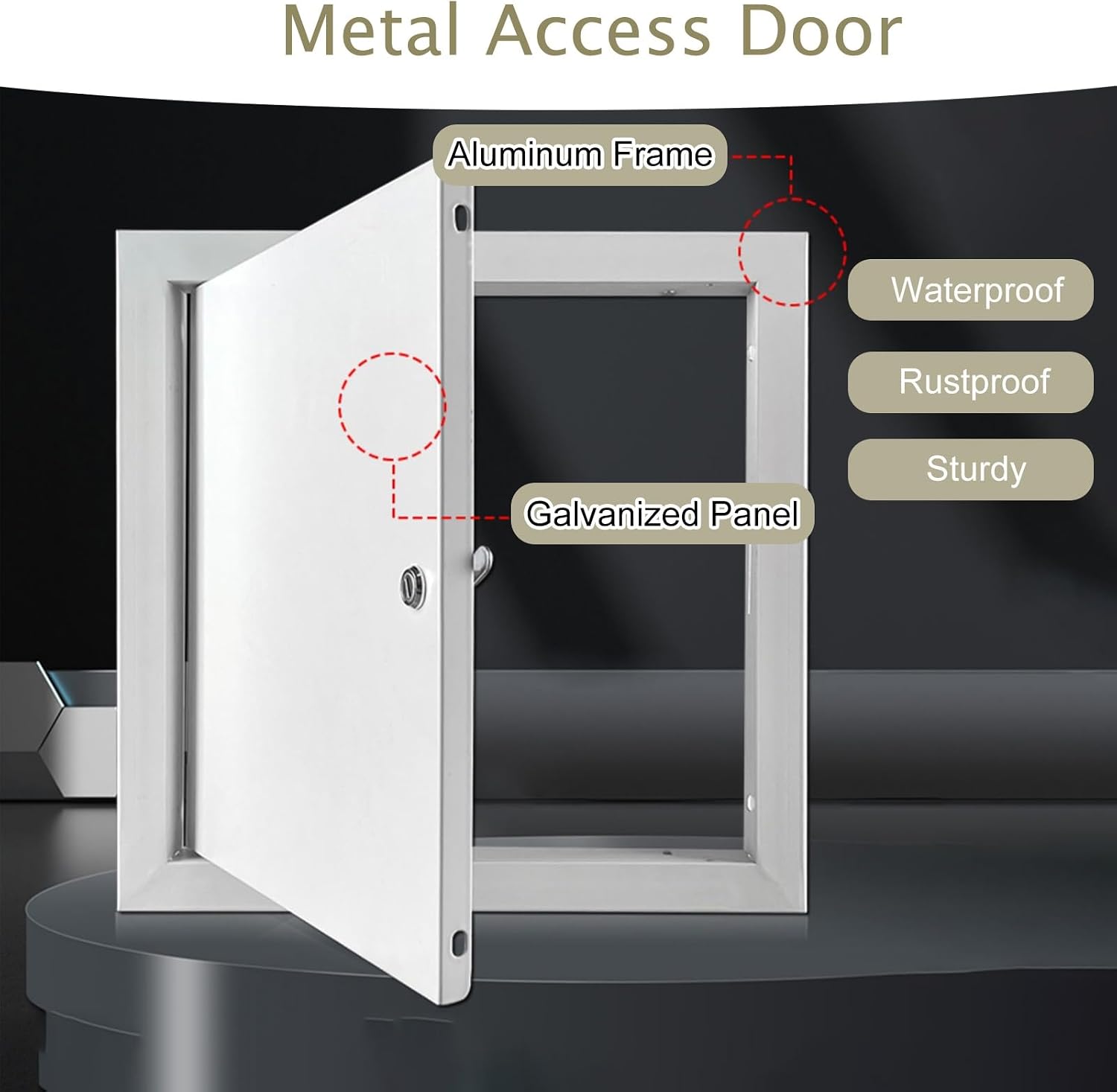 8x10 12x18 14x18 16x20 24x30 Access Door, Metal Access Panel for Plumbing/Cable, Wall/Ceiling Access Panel, Electrical Inspection Hatch(40x65cm/16x26in)