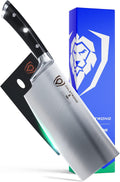 Dalstrong 7' Butcher Meat Cleaver Knife-Gladiator Series-Razor Sharp - Forged High Carbon German Steel Giftable Kitchen Knife - Black Handle-w/Sheath- NSF Certified