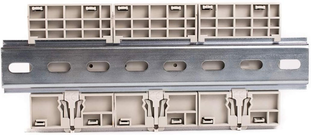 Electrodepot 40 Amp 12 Pole (4 Pole x 3) Normally Open, 110-120VAC Coil (Silent Operation), Motor Load 40A and Lighting Load 63A Contactor, with 8' DIN Rail and 2 Number 10 Screws