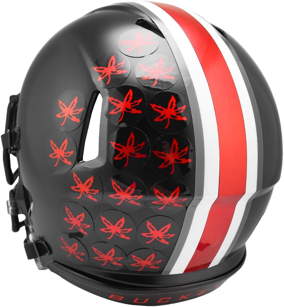 Riddell Ohio State Buckeyes NCAA Revolution Speed Football Helmet (Matte Black)