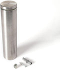 Stainless Steel Standoff 1-1/2 Inch Diameter x 6 Inch Barrel Length Brushed Finish for PVC, Glass and Acrylic Sign Stand Off Wall Anchors and Screws 20 Piece Store/Restaurant Pack