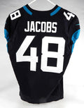 2020 Jacksonville Jaguars Leon Jacobs #48 Game Used Jersey 44 DP74515 - Unsigned NFL Game Used Jerseys