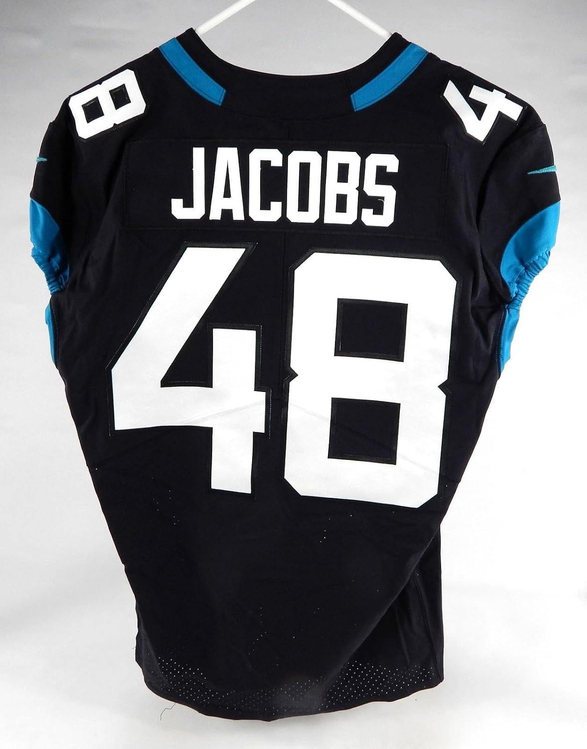 2020 Jacksonville Jaguars Leon Jacobs #48 Game Used Jersey 44 DP74515 - Unsigned NFL Game Used Jerseys