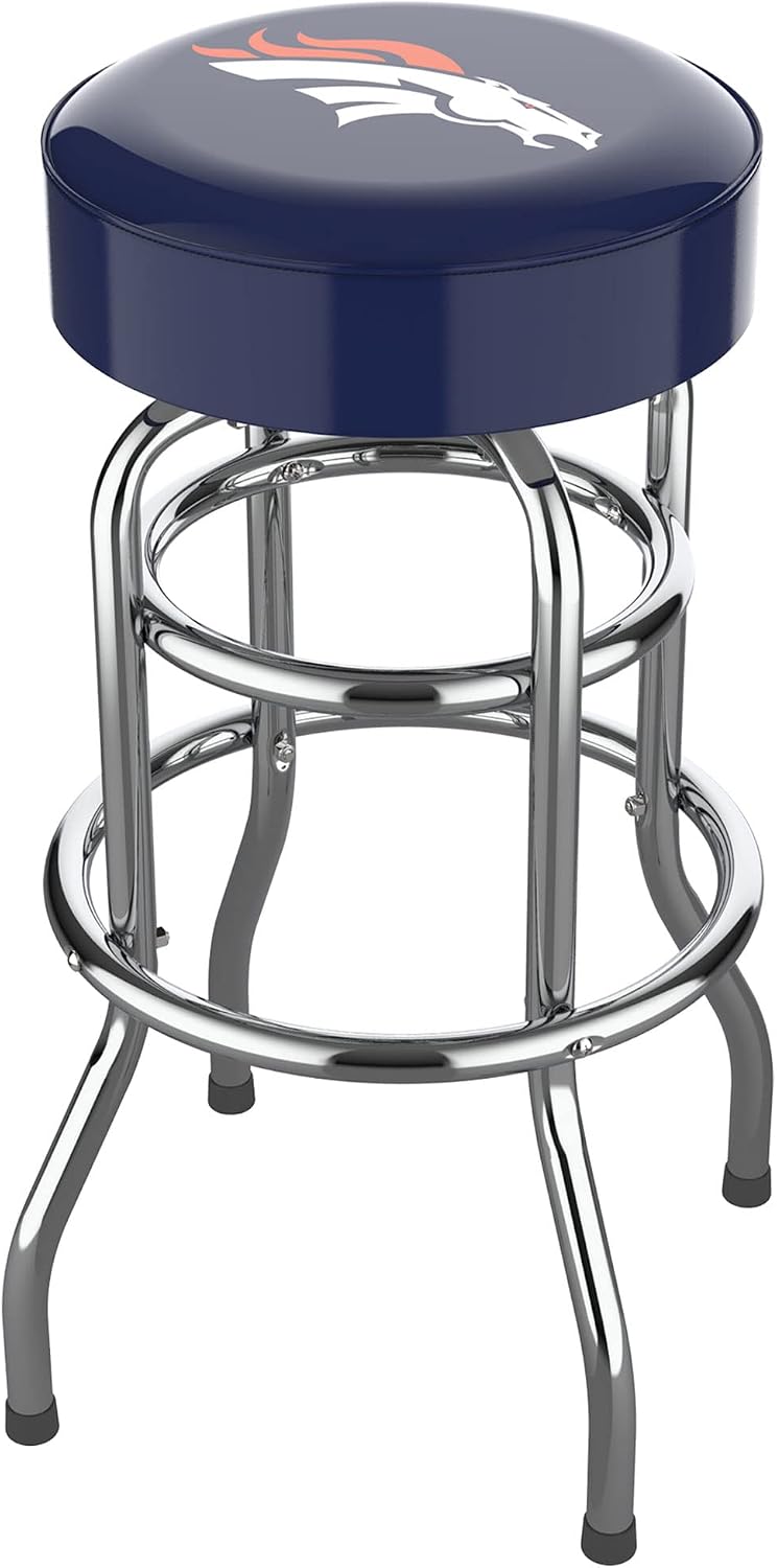 Imperial Denver Broncos Team Chrome Bar Stool