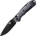 Benchmade - Mini Freek Outdoor EDC Knife, Drop-Point Blade with Gray/Black G10 Handle (565BK-2)