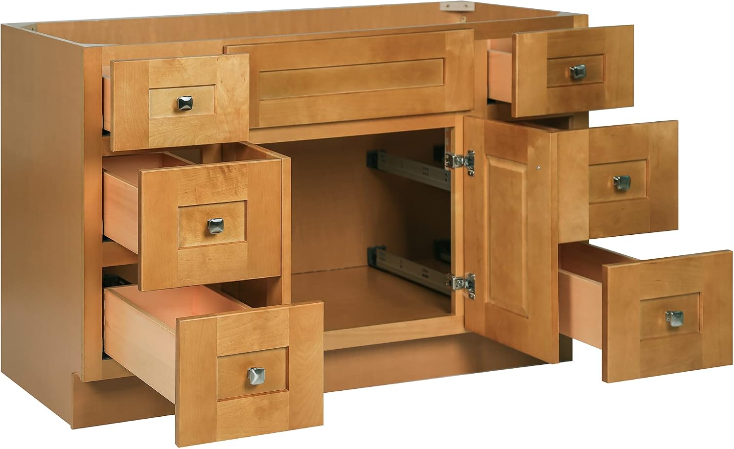 Design House Brookings 48 Inch Shaker, Solid Wood, Fully Assembled, Modern Birch, 215780