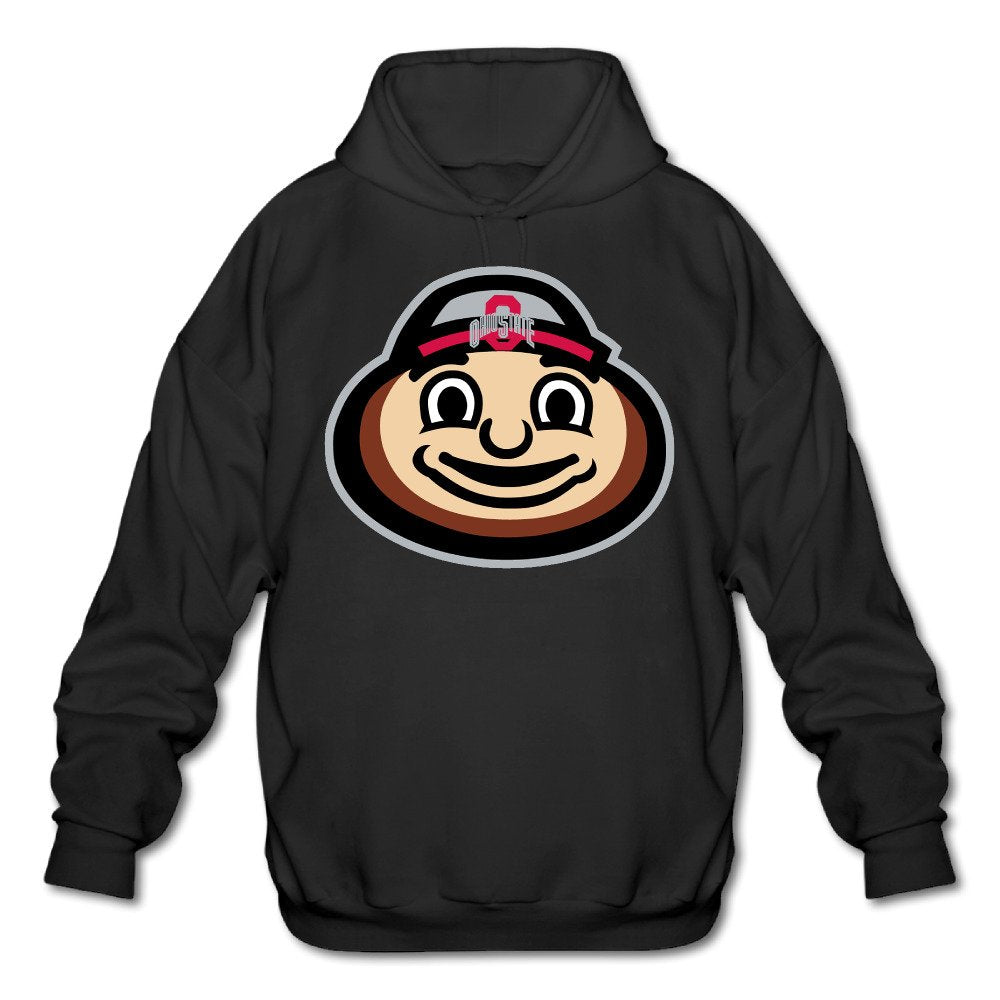 POOZ Men's Ohio State Buckeyes Football Hoodie Black Size XL
