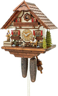 Black Forest Cuckoo Wall Clock, Hand-Carved, Suitable for Living Room, Bedroom and Office Suitable for Kitchen, Living Room or Office