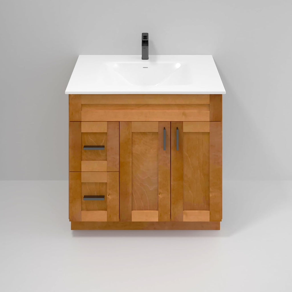 La Royal Maple Shaker Sink Base Bathroom Vanity with Drawers 36' Ready-to-Assemble Bathroom Cabinet Sink Base