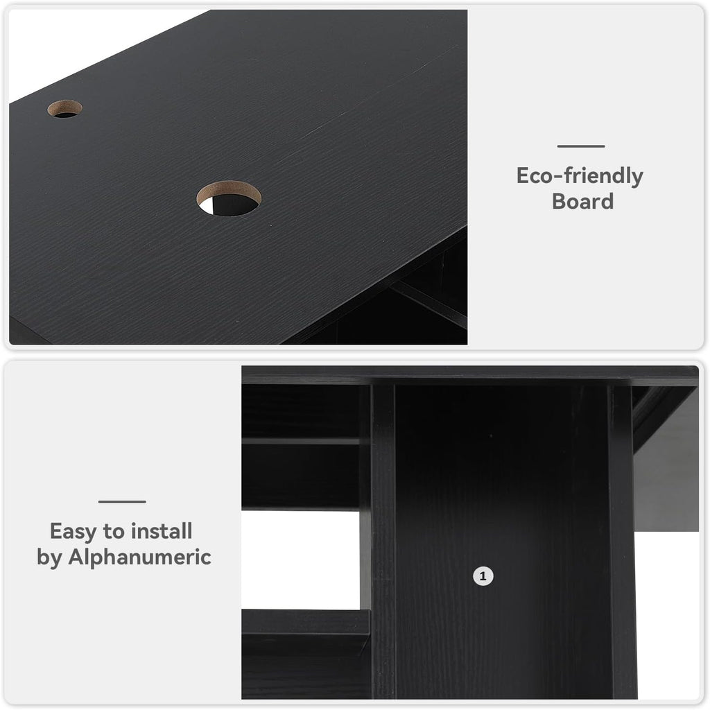 28 Inch Black Floating Bathroom Vanity with 1-Door and 1-Drawer, Modern Wall Mounted Cabinet with Blue Boat Vessel Sink Top