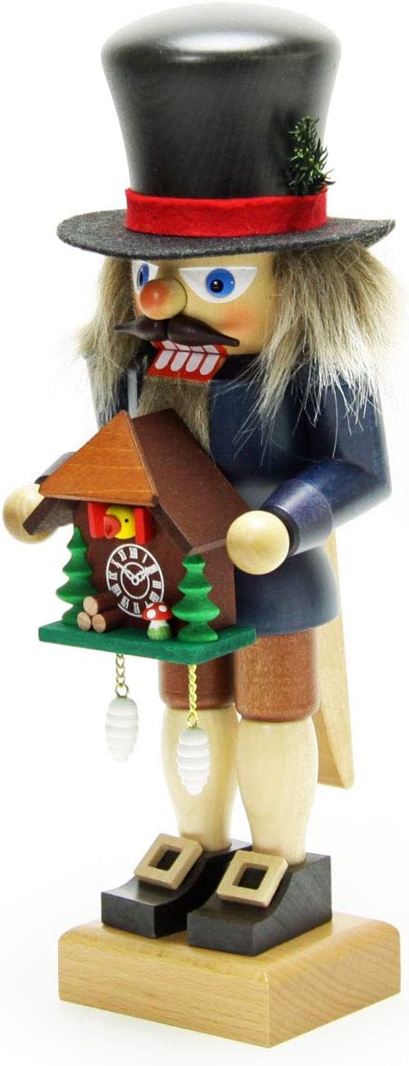 German Christmas Nutcracker Black Forester with Cuckoo Clock - 27,0cm / 10.6inch - Christian Ulbricht