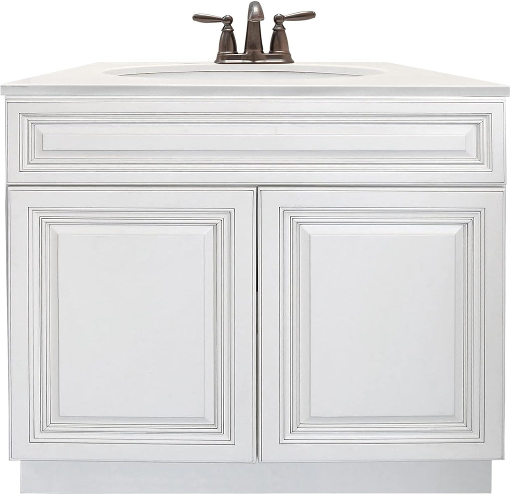 Antique White Sink Base Bathroom Vanity 24'/30'/36' Width Ready-to-Assemble(36' Width)