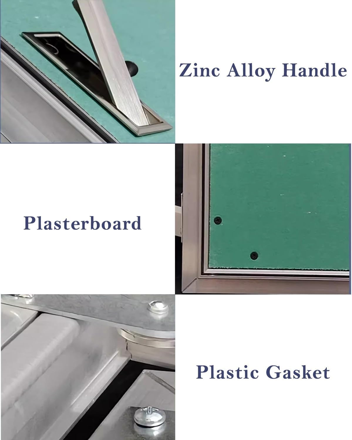 Double Access Door 30 32 36 40 Inch Width, Paintable Plasterboard Access Panel for Plumbing, Wiring, and Cables, Wall Hole Cover Inspection Hatch(22x19in/56x48cm)