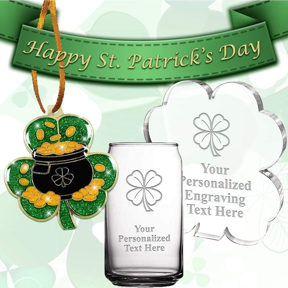 St. Patrick's Day Universe Star Medal Bronze, 2.5' Shamrock Themed Trophy Medal Awards, Great Irish Four Leaf Clover Prizes for Children