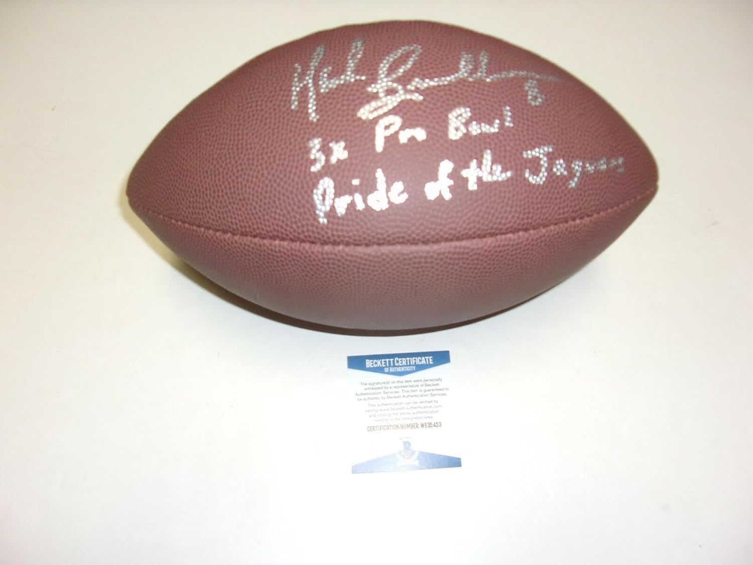 Mark Brunell Pride Of The Jaguars,3x Probowl Beckett/coa Signed Football - Autographed Footballs