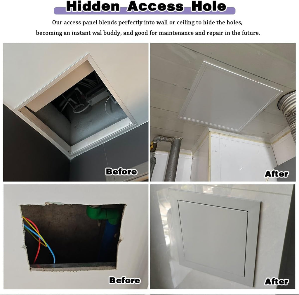 Access Doors Panel, Aluminum Alloy Wall Access Door for Drywall Ceiling Access Panel, for Electrical and Plumbing Hidden Cover (Screwdriver Latch)(28x30in(700x750mm))