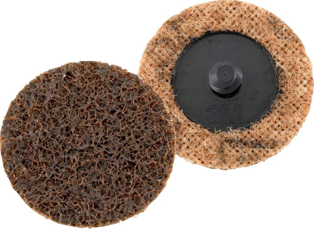 3M Scotch-Brite SC-DR Nonwoven Abrasive Surface Conditioning Disc, Blue Color, Speed Lok TR Quick Change, Aluminum Oxide, 3' Diameter, Grit Very Fine (Case of 100)